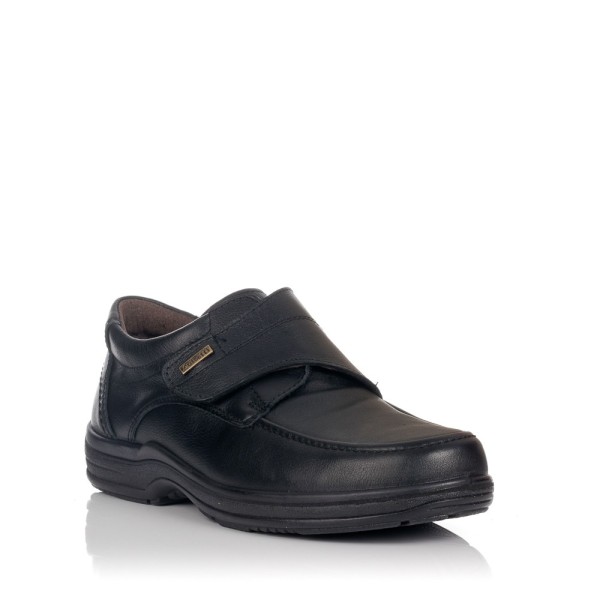 Zapato mocasin con velcro para hombre de la marca Luisetti Fabricado en  piel de primera calidad