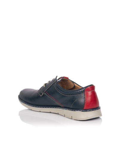 Zapato sport de cordones para hombre de la marca Luisetti Fabricado en piel de primera calidad Plantilla Memory Foam que apor