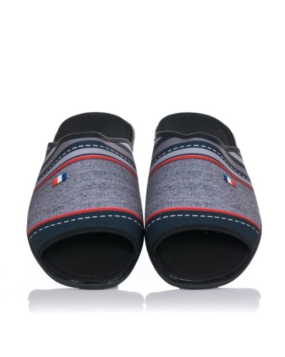 Zapatillas de estar en casa para hombre con puntera abierta Fabricadas en materiales textiles suaves y frescos de primera cali
