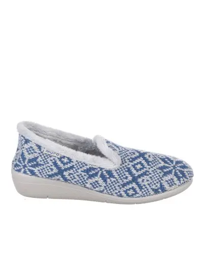 Muro 6300 Zapatilla de casa cerrada lana