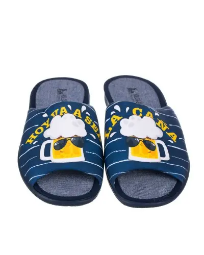 Vulca bicha 1444. Zapatilla de casa cerveza