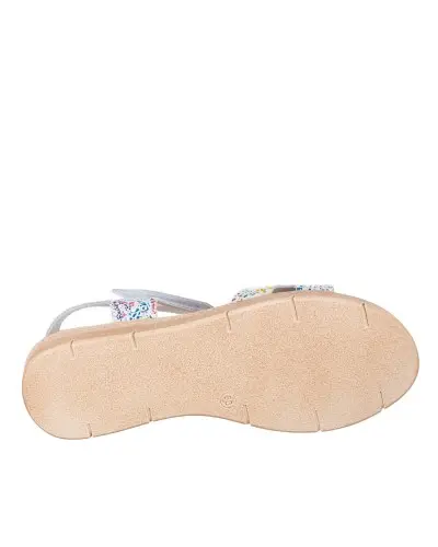 Eva frutos 5265 Sandalia de piel combinada