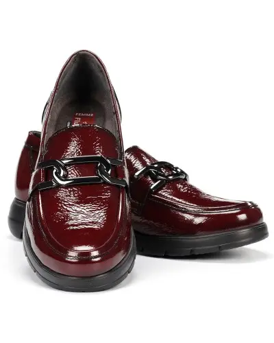 Fluchos F1794 Mocasín de charol adorno