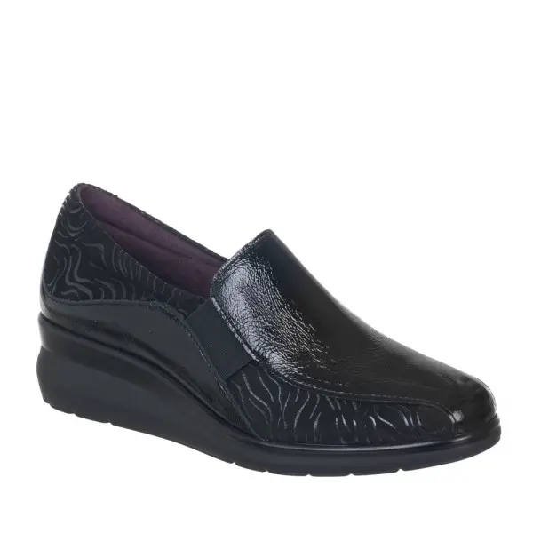 Pitillos 10730 Mocasin combi de piel con cuña