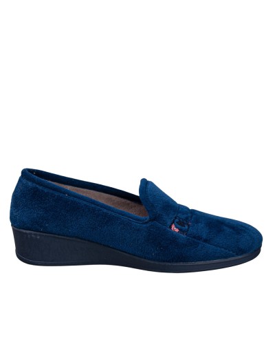 Muyter 071-25 Zapatilla de casa cerrada cuña