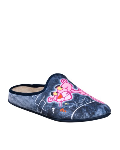 Vulca bicha 1860 Zapatilla de casa pantera rosa