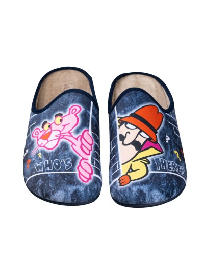 Vulca bicha 1860 Zapatilla de casa pantera rosa