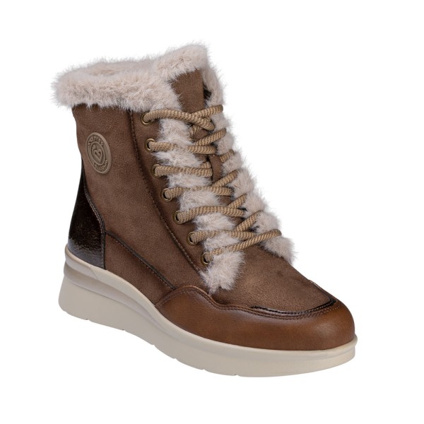 Botines mujer Amarpies 29423 con cuña y forro cálido