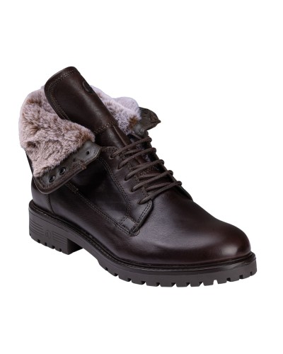 Coronel tapiocca C307-18 Bota piel con cordones y pelo