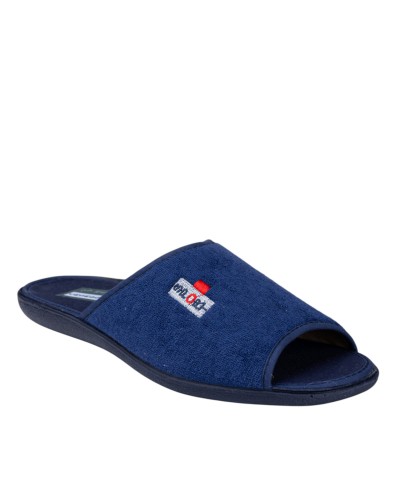 Muyter 0212-26 Zapatilla de casa abierta rizo