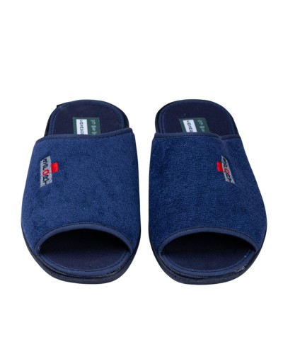 Muyter 0212-26 Zapatilla de casa abierta rizo