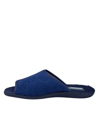 Muyter 0212-26 Zapatilla de casa abierta rizo