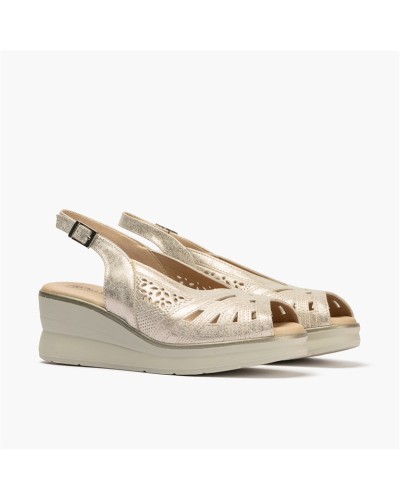 Pitillos 11061 Sandalia de piel con cuña