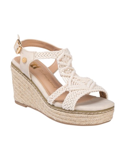 Xti 142834 Sandalia cuña esparto