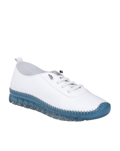 48 horas 1601 Zapato de piel flexible plano