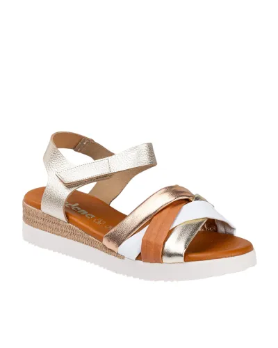 Jordana 3774-26 Sandalia de piel tubular plana