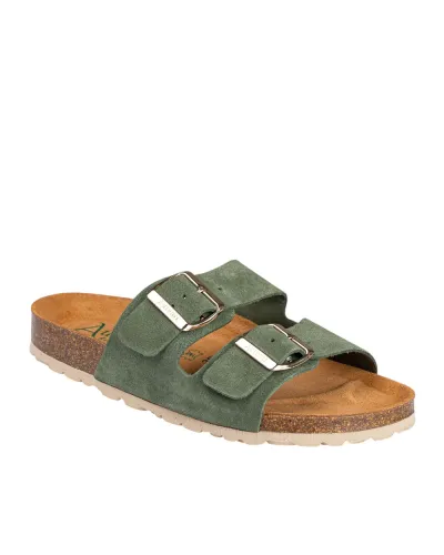 Autenti 747 Sandalia bio 2 hebillas plana